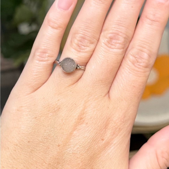 925 Vintage Druzy Ring - Picture 3 of 9